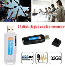 Spying Audio Digital Voice Recorder USB Disk Drive